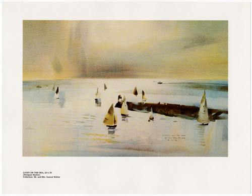 Light on the Sea Newport Harbor REx Brandt print